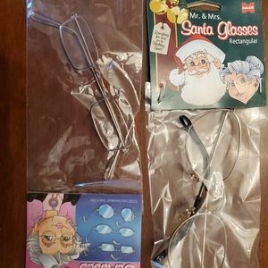 2 pair glasses costume halloween theatre